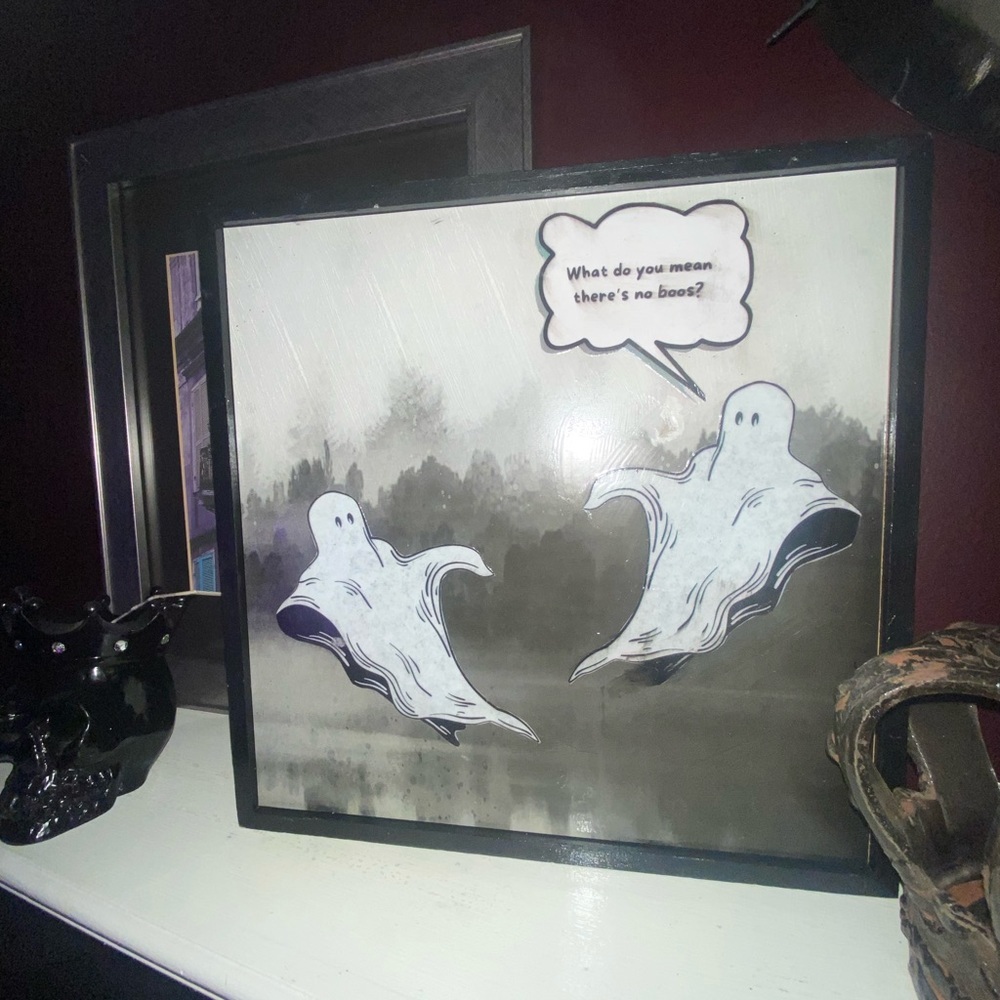 Ghost Puns Wall Art - Halloween decoration - Halloween Humor - Ghost Decor​